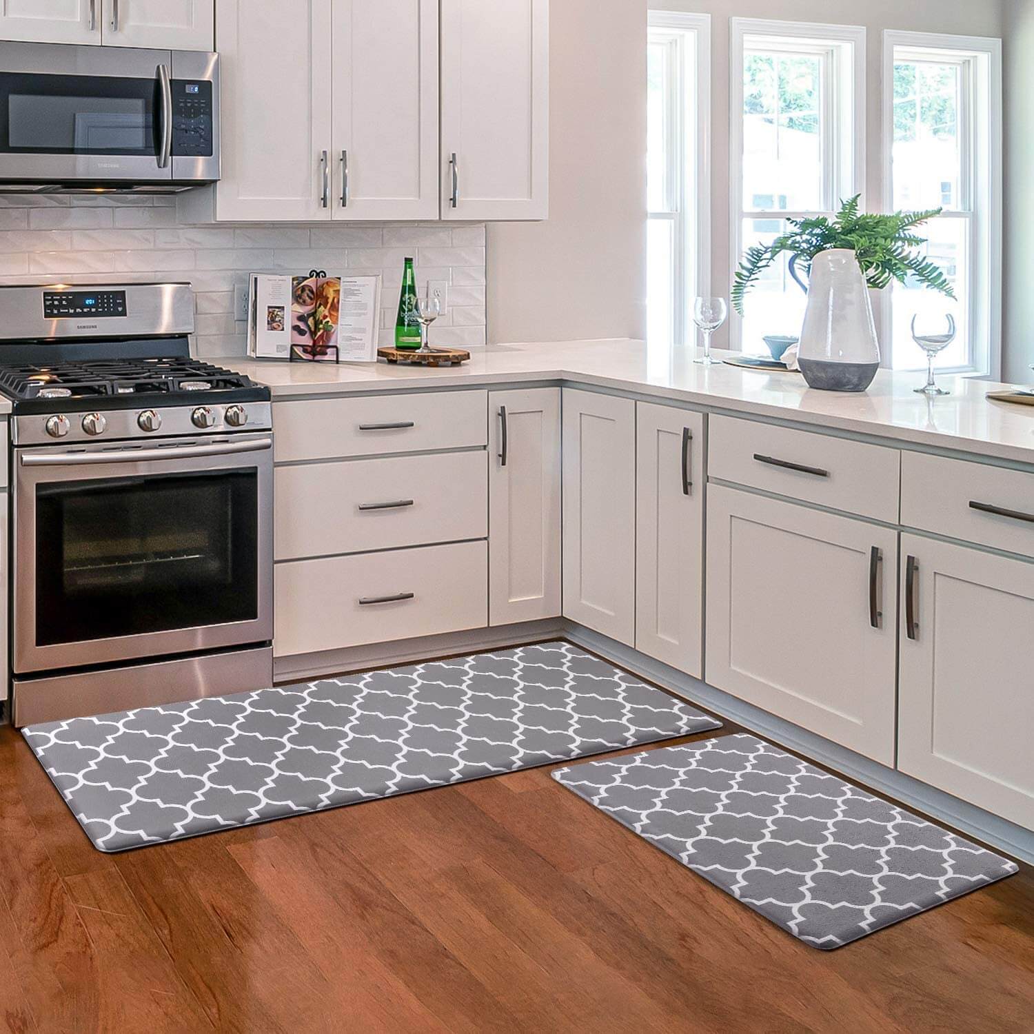 KMAT Kitchen Mat Cushioned Anti-Fatigue Kitchen Rug