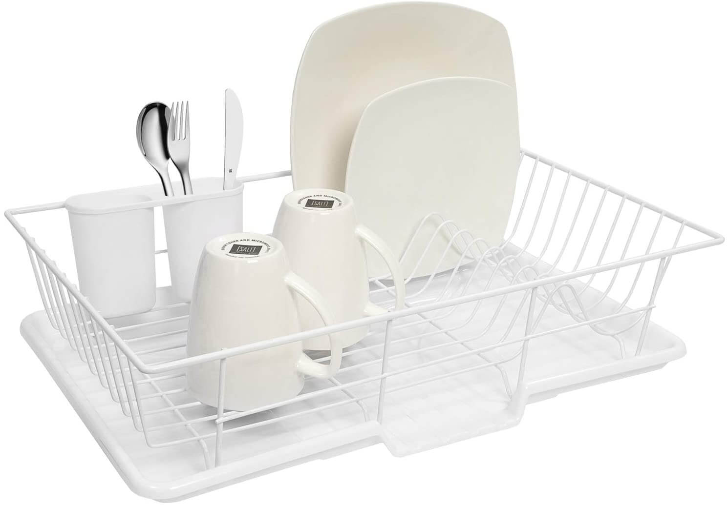 Sweet Home Collection 3 Piece Dish Drainer Rack Set
