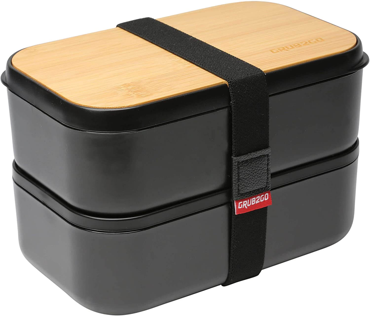 Komax Bento Lunch Box With Handle Strap [2-Pack] 