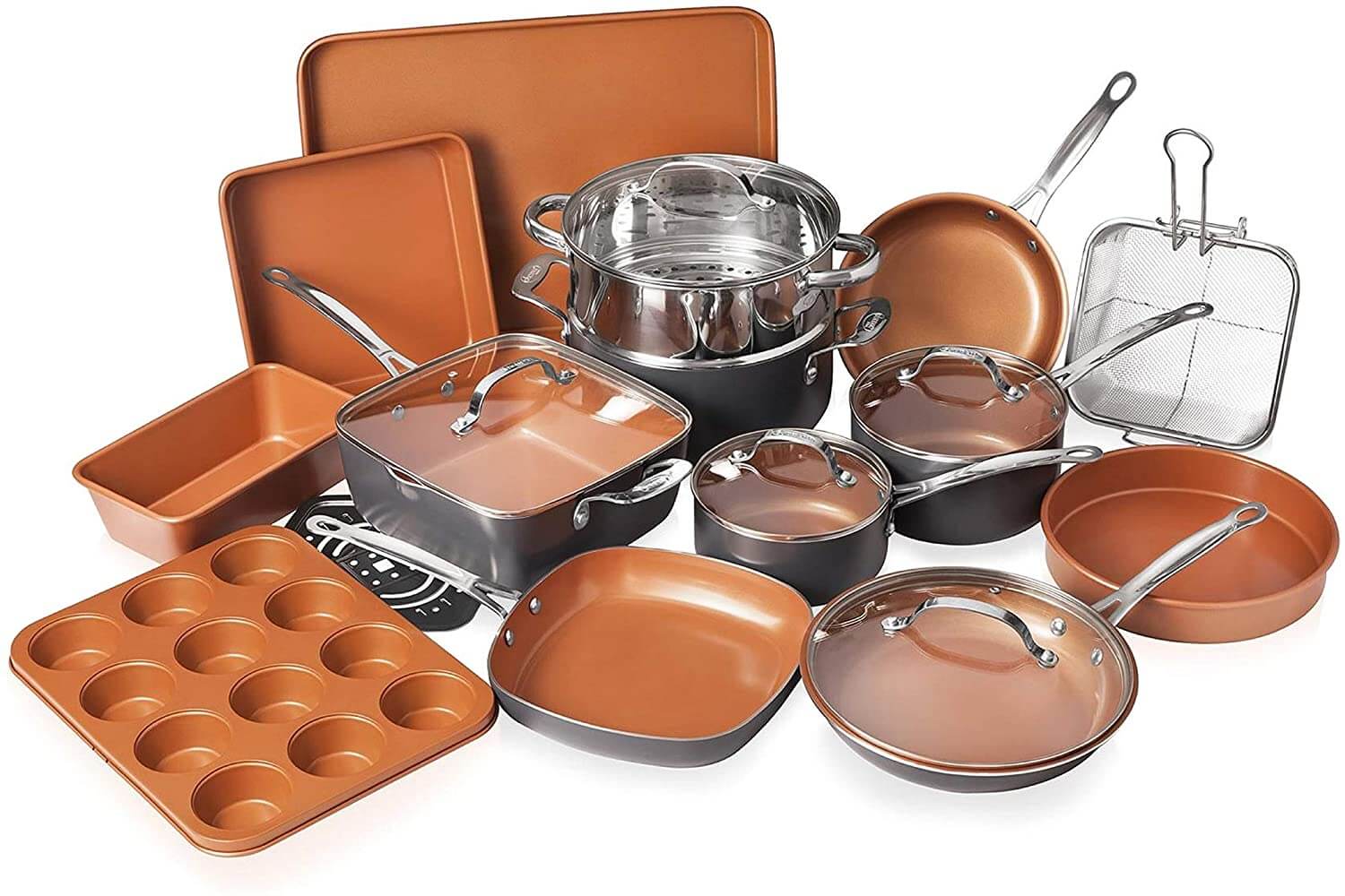 Gotham Steel Cookware + Bakeware Set