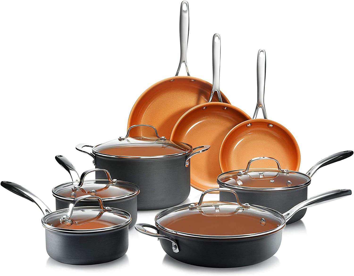Gotham Steel Pro Hard-Anodized Pots and Pans