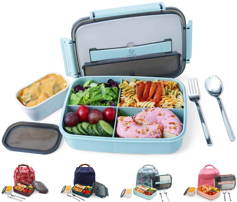 Freshmage Stainless Steel Bento Box Adult Lunch Box, Leakproof Stackable  Large Capacity Dishwasher Safe Lunch Container with Divided Compartments