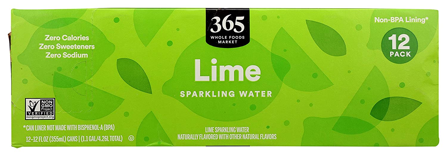 Whole Foods Market Sparkling Lime Water