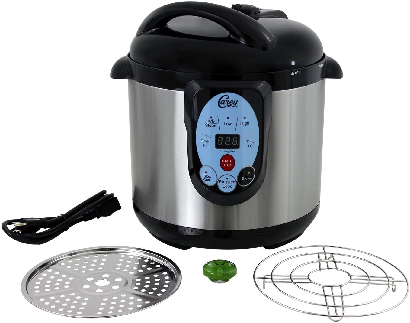 Barton 22 qt. Aluminum Stovetop Pressure Cooker with Built-in Pressure Dial Gauge