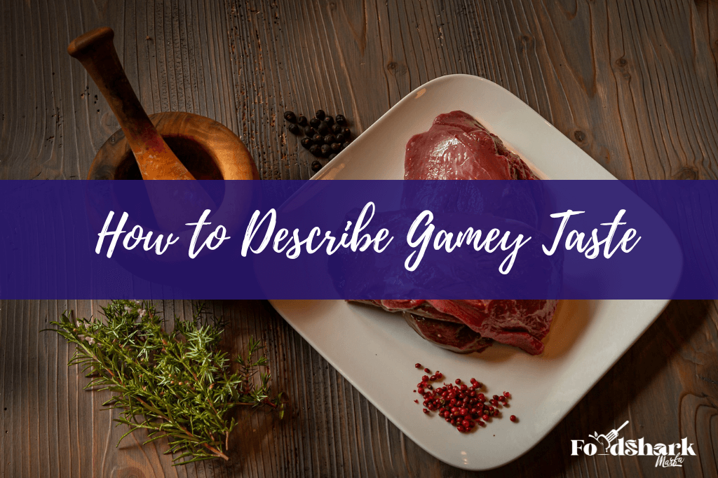 how to describe gamey taste